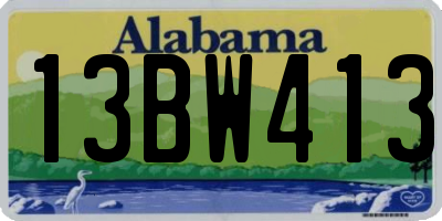 AL license plate 13BW413