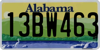 AL license plate 13BW463