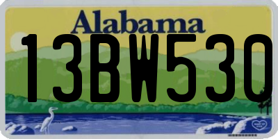 AL license plate 13BW530