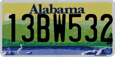 AL license plate 13BW532