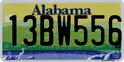 AL license plate 13BW556