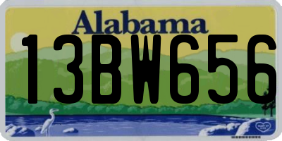 AL license plate 13BW656