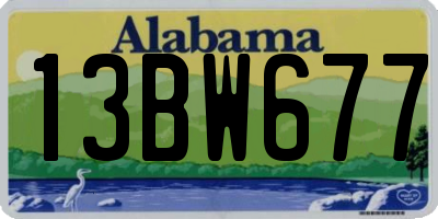AL license plate 13BW677