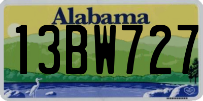 AL license plate 13BW727