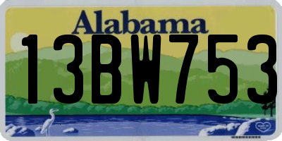 AL license plate 13BW753