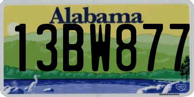 AL license plate 13BW877