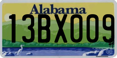 AL license plate 13BX009