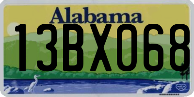 AL license plate 13BX068