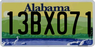 AL license plate 13BX071