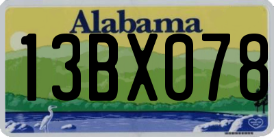 AL license plate 13BX078