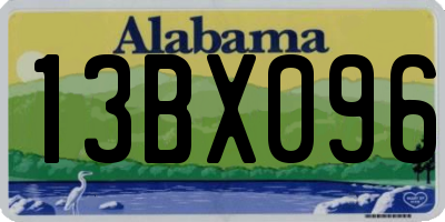 AL license plate 13BX096