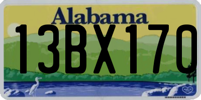 AL license plate 13BX170