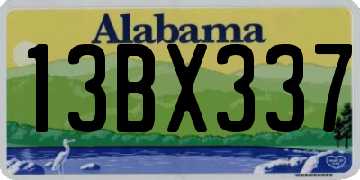AL license plate 13BX337