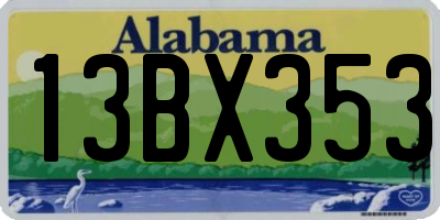 AL license plate 13BX353