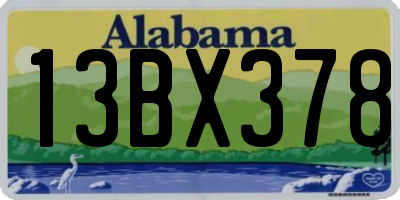 AL license plate 13BX378