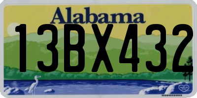 AL license plate 13BX432
