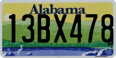 AL license plate 13BX478