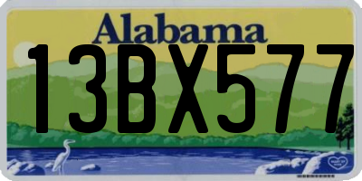 AL license plate 13BX577