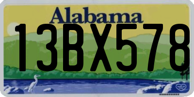 AL license plate 13BX578