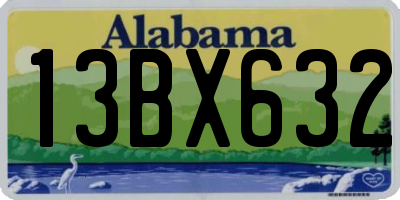 AL license plate 13BX632
