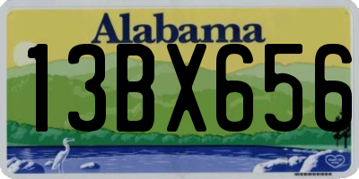 AL license plate 13BX656