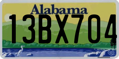 AL license plate 13BX704