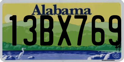 AL license plate 13BX769