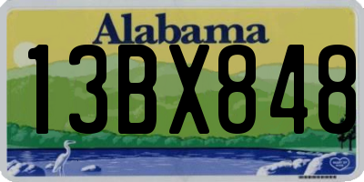 AL license plate 13BX848