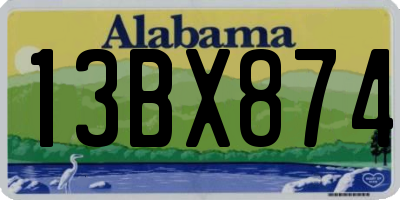 AL license plate 13BX874