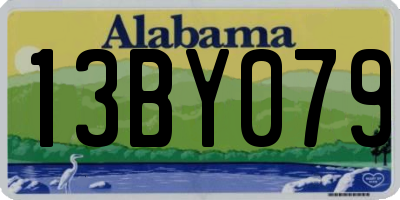 AL license plate 13BY079