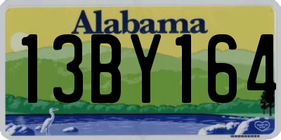 AL license plate 13BY164
