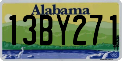 AL license plate 13BY271
