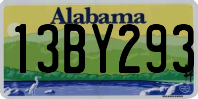 AL license plate 13BY293