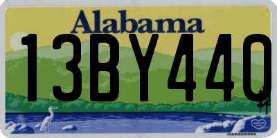 AL license plate 13BY440