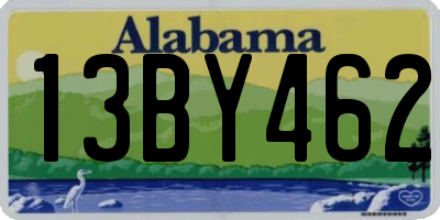 AL license plate 13BY462