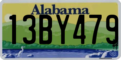 AL license plate 13BY479