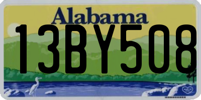 AL license plate 13BY508