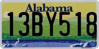AL license plate 13BY518