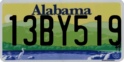 AL license plate 13BY519