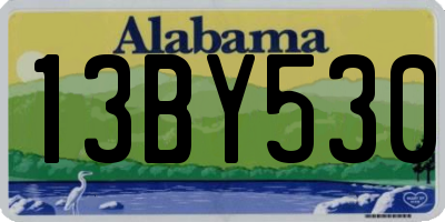 AL license plate 13BY530