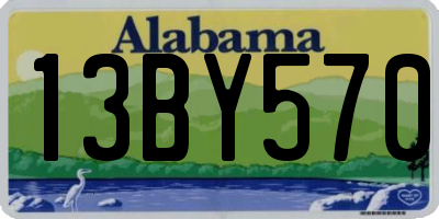 AL license plate 13BY570