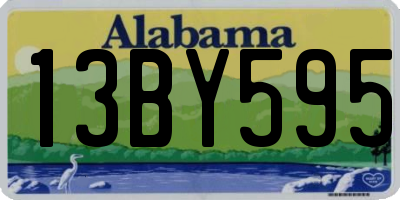 AL license plate 13BY595