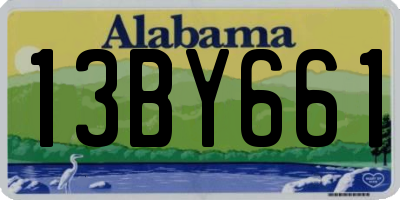 AL license plate 13BY661