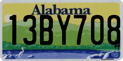 AL license plate 13BY708