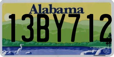 AL license plate 13BY712