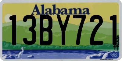 AL license plate 13BY721