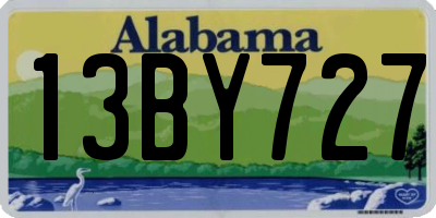 AL license plate 13BY727