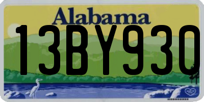 AL license plate 13BY930