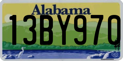 AL license plate 13BY970