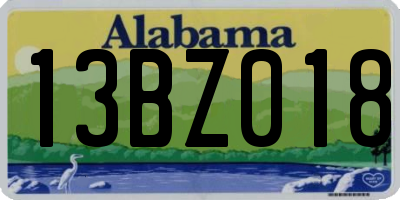 AL license plate 13BZ018